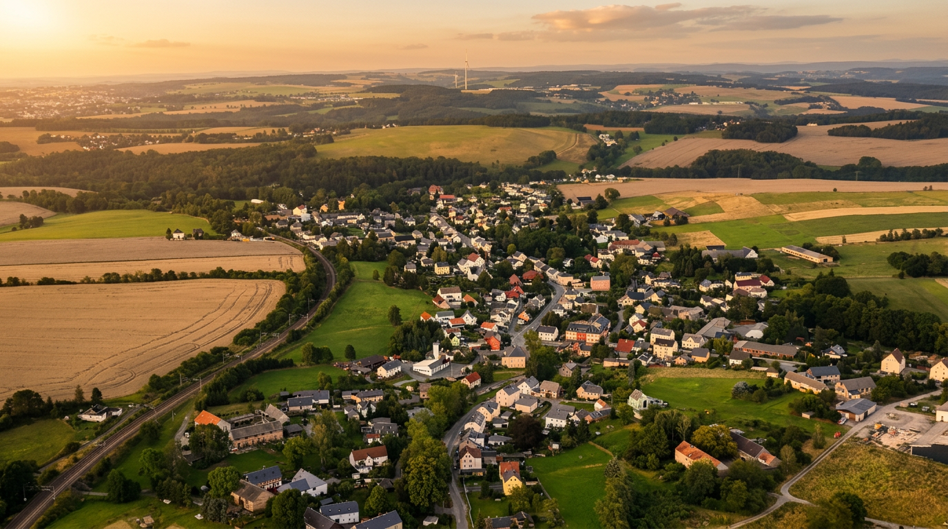 Sächsisches Dorf – Lage des MAUERFIX-Referenzobjekts